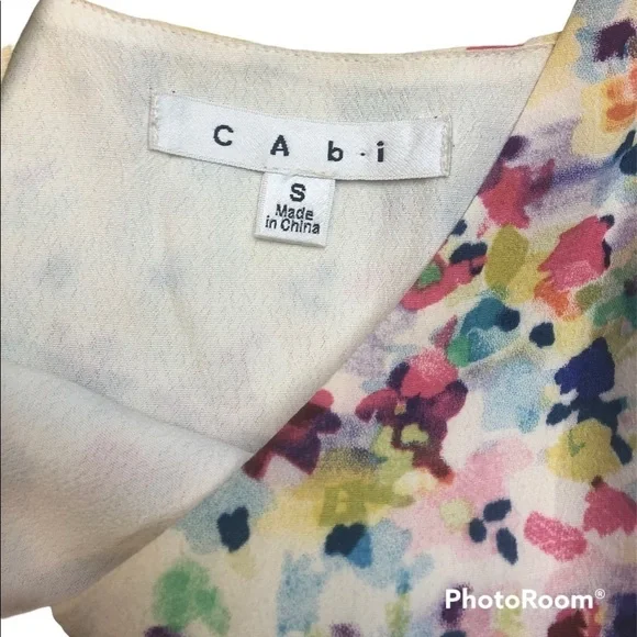 Meadow Floral Water Color Slip Dress by CAbi - Picture 2 of 16